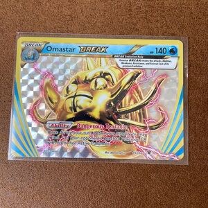 Pokémon Omastar Break card 2016